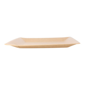 Plato de Papel Biocated Natural Cuadrado 18cm (20 Uds)