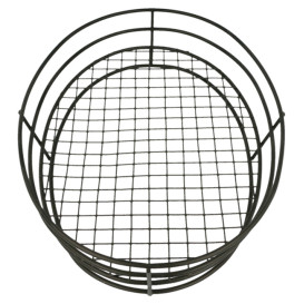 Cesta Ovalada de Acero Negro 280x205x57mm (1 Ud)