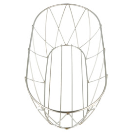Cesta Ovalada de Acero Plata 255x127x102mm (12 Uds)