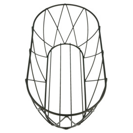 Cesta Ovalada de Acero Negro 255x127x102mm (12 Uds)