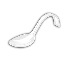 Cuchara Degustacion Asa Curva Blanca 13 cm 
