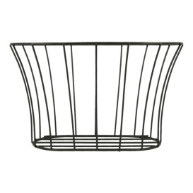 Cesta Ovalado de Acero Negro 210x127x127 (12 Uds)