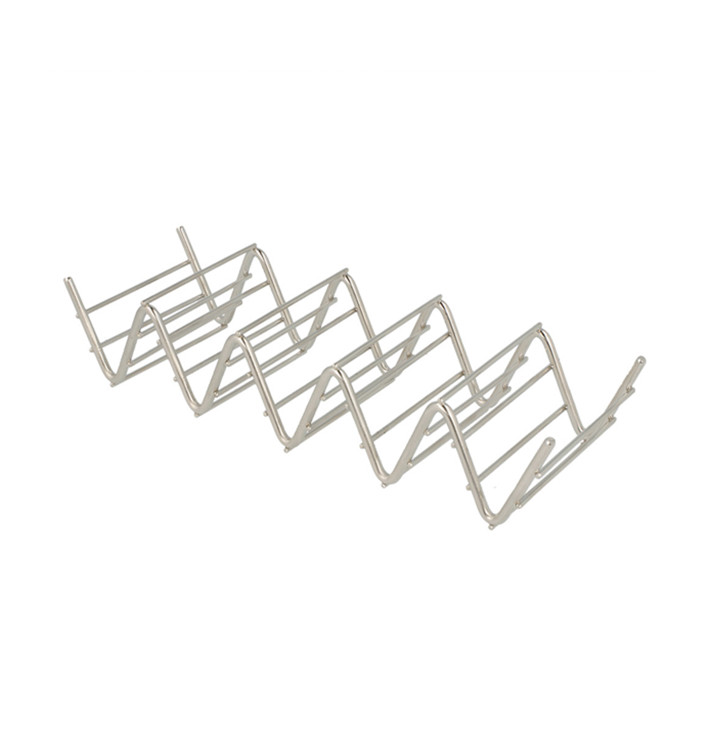 Soporte para Bocadillos de Acero 197x64x38mm (12 Uds)