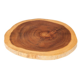 Bandeja Presentación Redonda de Madera Ø305x35mm (1 Ud)