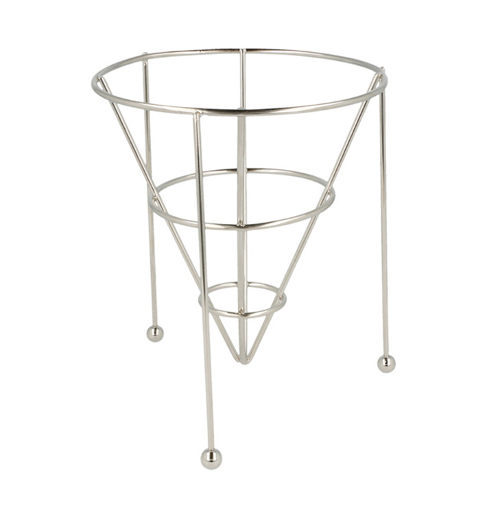 Cesta para Presentación Apilable Acero Ø127x152mm (12 Uds)