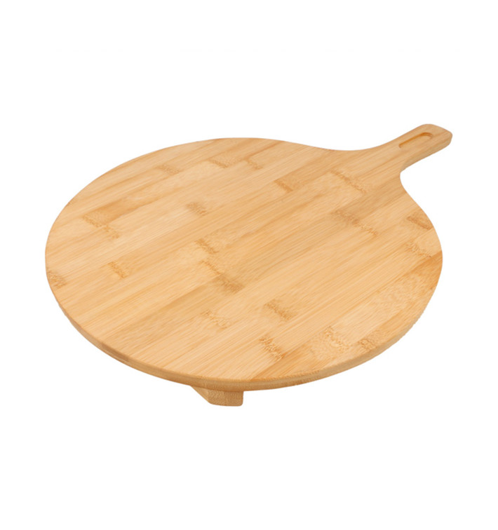 Bandeja Redonda con Asa de Bambu Ø35x2,5cm (1 Ud)