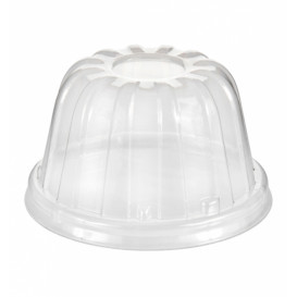 Tapa Alta de Plastico PS Transparente Ø8,9cm (50 Uds)