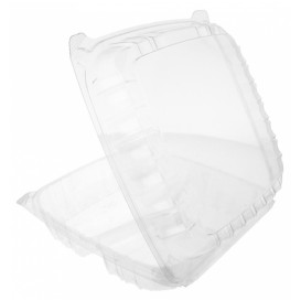 Tarrina Tapa Bisagra OPS 3 C. "Clear Seal" 4070ml (100 Uds)