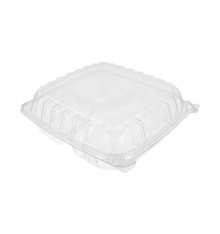 Tarrina Tapa Bisagra OPS 3 C. "Clear Seal" 4070ml (100 Uds)