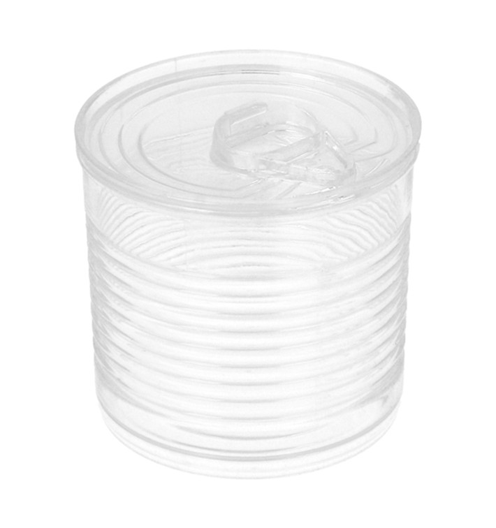 Botes de Conserva Transparente PS 60ml Ø5,1x4,8cm (25 Uds)