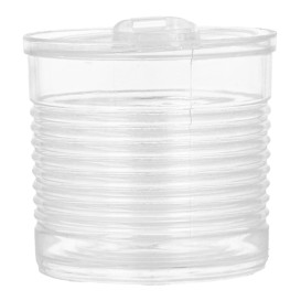 Botes de Conserva Transparente PS 60ml Ø5,1x4,8cm (25 Uds)