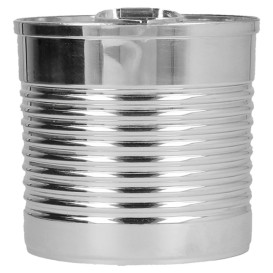 Botes de Conserva Plateado PS 110ml Ø6,1x6cm (25 Uds)