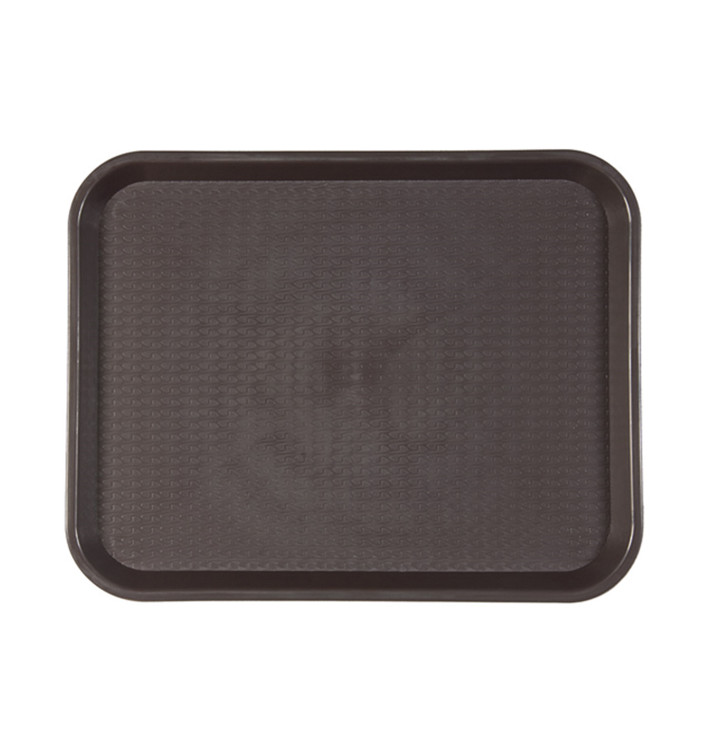 Bandeja de Plastico Fast Food Chocolate 35,5x45,3cm (1 Ud)