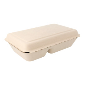 Envase MenuBox Caña Azúcar 2C 225x165x64mm (50 Uds)