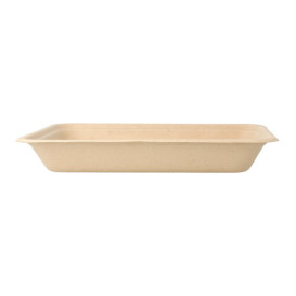 Bandeja de Caña de Azucar Natural 196x147x27mm (50 Uds)