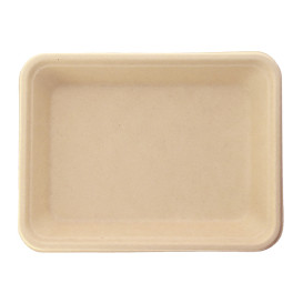 Bandeja de Caña de Azucar Natural 196x147x27mm (1000 Uds)
