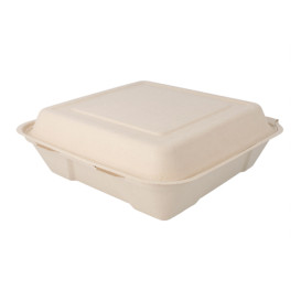 Envase MenuBox Caña Azúcar 225x225x75mm (200 Uds)