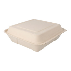 Envase MenuBox Caña Azúcar 225x225x75mm (200 Uds)