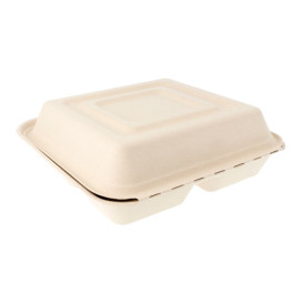 Envase MenuBox Caña Azúcar 3C 250x250x75mm (50 Uds)