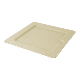 Plato Hendidura Caña de Azucar Natural 20cm (50 Uds)