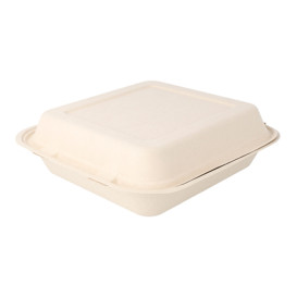 Envase MenuBox Caña Azúcar Natural 20x20x7,5cm (250 Uds)