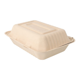 Envase MenuBox Caña Azúcar Natural 225x165x64mm (50 Uds)