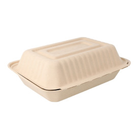 Envase MenuBox Caña Azúcar Natural 225x165x64mm (50 Uds)