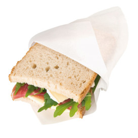 Bolsa Antigrasa Abierta 2L 18x18,2cm Blanco (100 Uds)