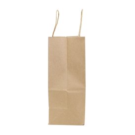 Bolsas de Papel Asa Plana Kraft 80g/m² 22+10x28cm (250 Uds)