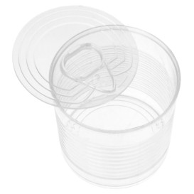 Botes de Conserva Transparente PS 220ml Ø7,4x7cm (20 Uds)