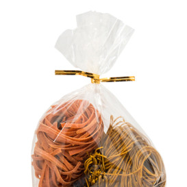 Cierre para Bolsas en Metal Oro 9,5cm (1000 Uds)
