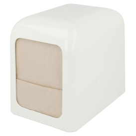 Dispensador Miniservis Plástico Blanco 15x10x12,5cm (1 Ud)