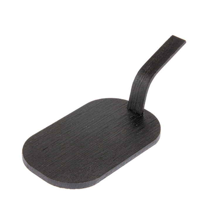 Mini Pala Bambú Negra Tapas 8x5 cm (100 Uds)