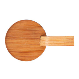 Mini Pala Bambú Natural Tapas Ø5 cm (100 Uds)
