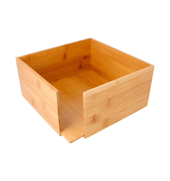 Porta Sevilletas de Bambú 21x21x10cm (12 Uds)