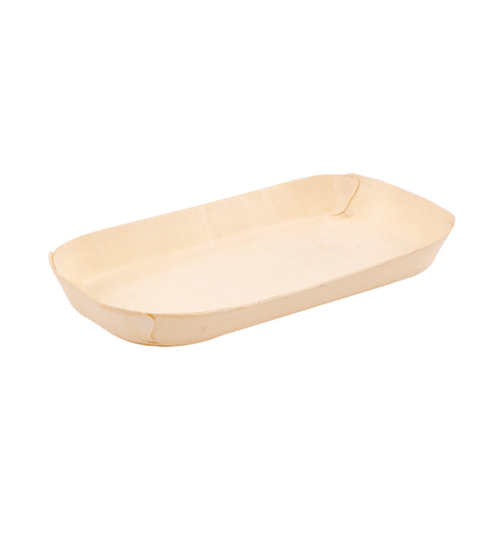 Barquilla de Madera Rectangular 14,5x7x1,3cm (50 Uds)