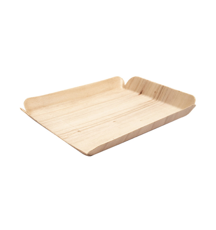 Barquilla de Madera Rectangular 15x11,5x1,5 cm (50 Uds)