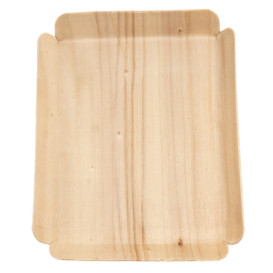 Barquilla de Madera Rectangular 15x11,5x1,5 cm (50 Uds)