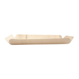 Barquilla de Madera Rectangular 15x11,5x1,5 cm (50 Uds)