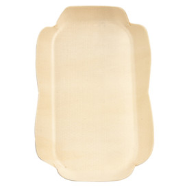 Barquilla de Madera Rectangular 16,5x11x2 cm (50 Uds)