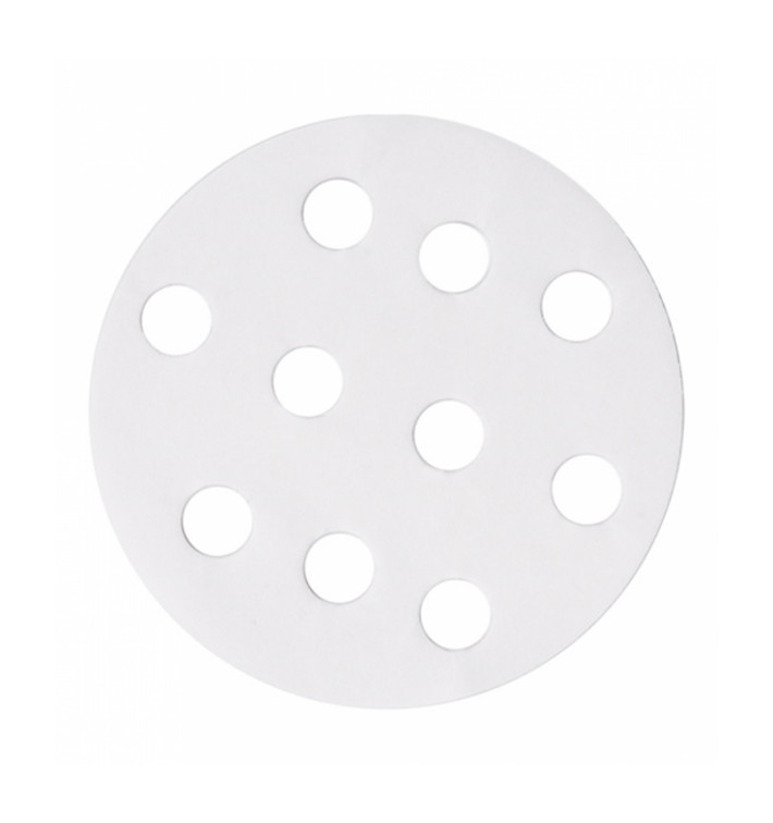 Papel Antigrasa Blanco para Vaporera Ø8 cm (250 Uds)