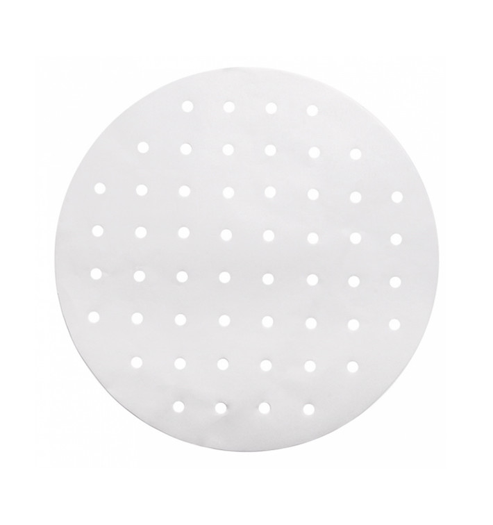 Papel Antigrasa Blanco para Vaporera Ø30 cm (2000 Uds)