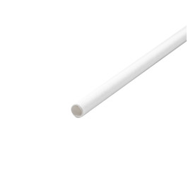 Pajita Recta Papel Blanco Enfundada Blanco Ø6mm 21cm (6000 Uds)