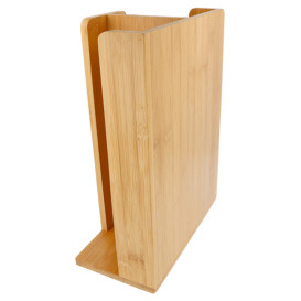 Organizador de Vasos y Tapas de Bambú 23x12x30cm (1 Ud)