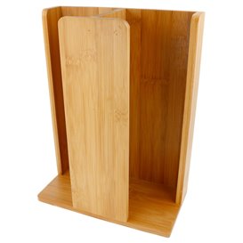Organizador de Vasos y Tapas de Bambú 23x12x30cm (8 Uds)