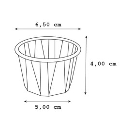 Tarrina de Papel Plisado Kraft de 120ml (5000 Uds)