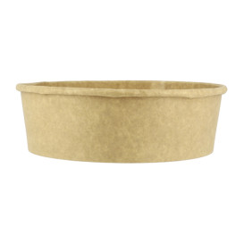 Tarrina Cartón Kraft Kraft 33Oz/1000ml Ø18,6cm  (25 Uds)