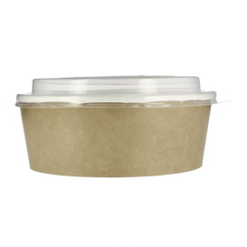 Tarrina de Cartón Kraft con Tapa PP 38 Oz/1120ml (25 Uds)