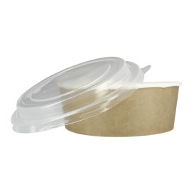Tarrina de Cartón Kraft con Tapa PP 38 Oz/1120ml (100 Uds)