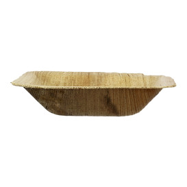 Mini Plato Cuadrado Hoja de Palma 7,7x7,7cm (25 Uds)